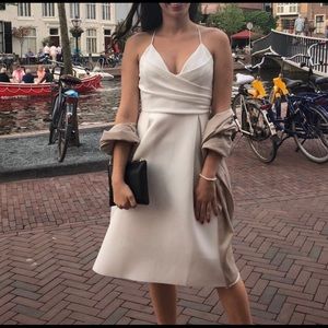 ASOS white midi dress